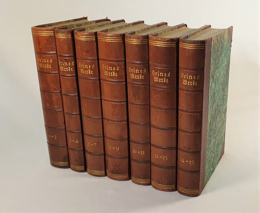 Heine, Heinrich - Heine's Werke in fünfzehn Teilen (in 7 Bänden)
