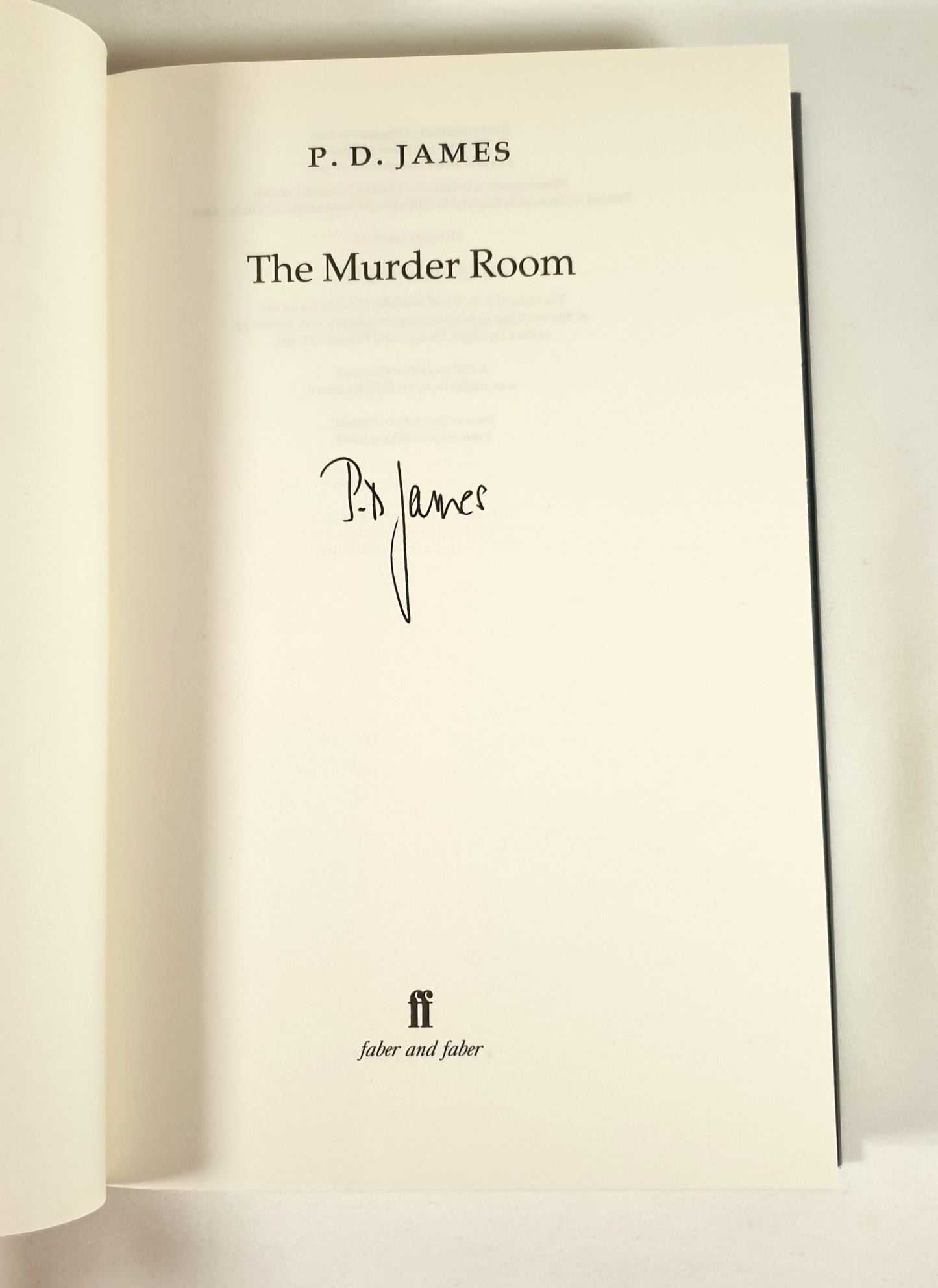 James, P. D. - The Murder Room (Signed)