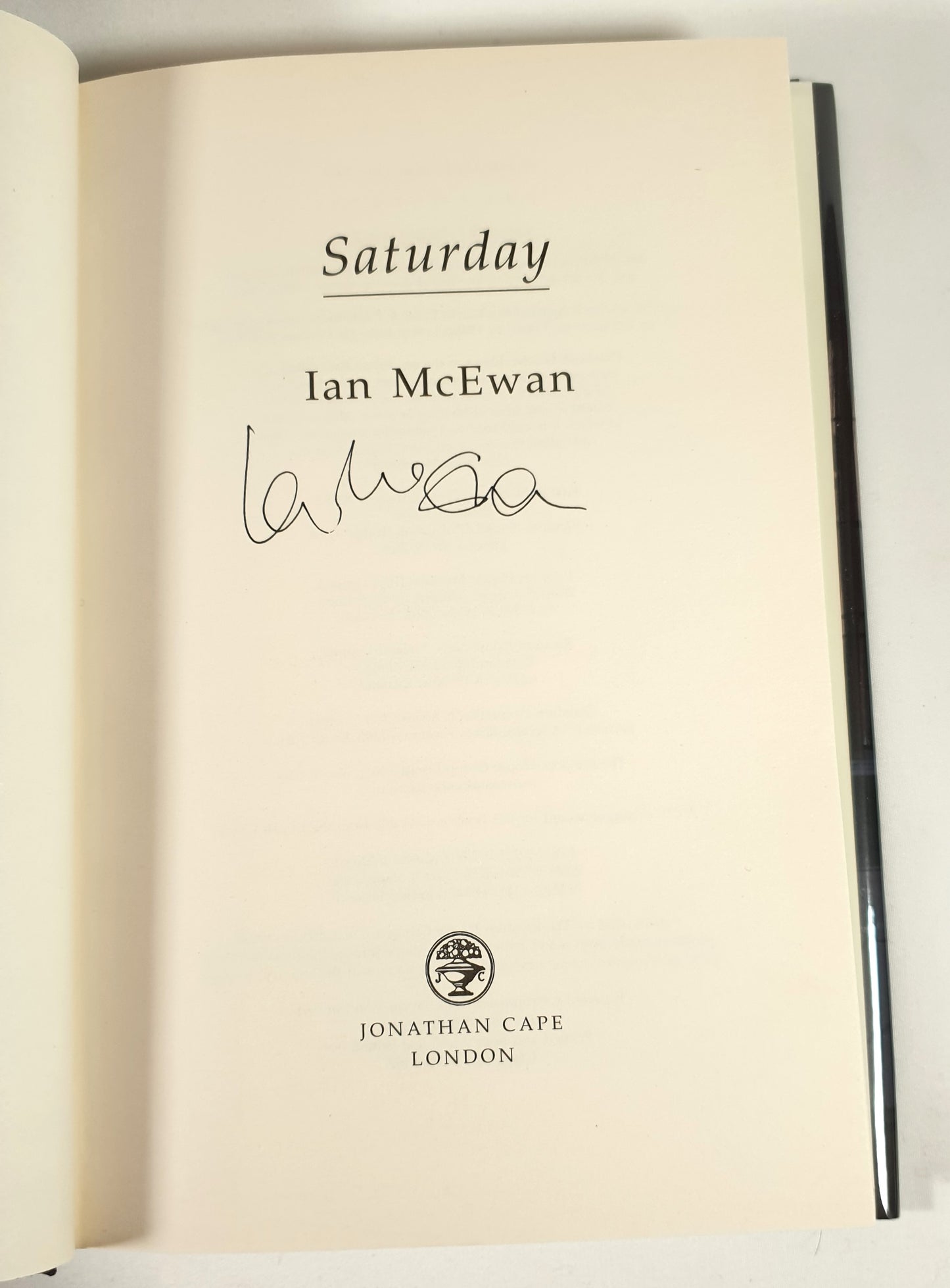 McEwan, Ian - Saturday (Signed)