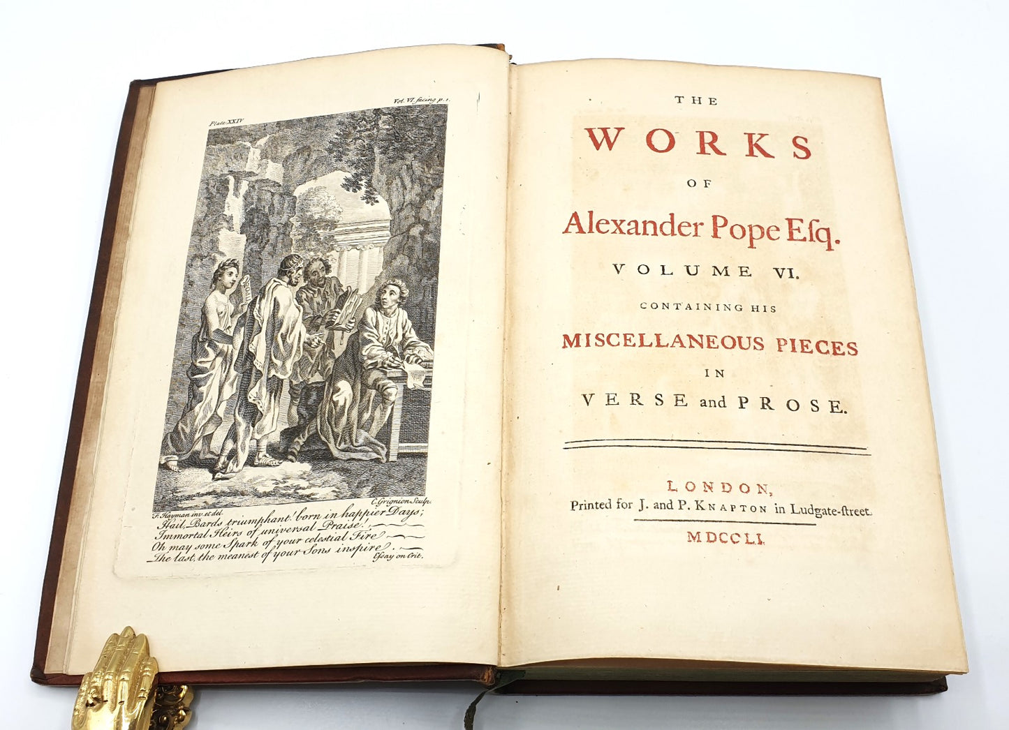 Pope, Alexander - 'The Works of Alexander Pope Esq.' (in 9 Vol.)